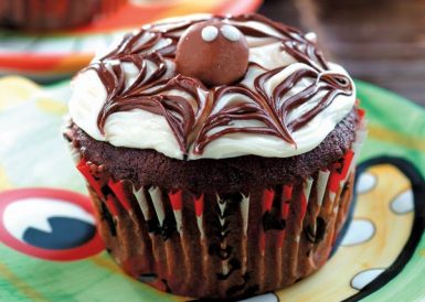 Cobweb Cupcakes Recipe Image